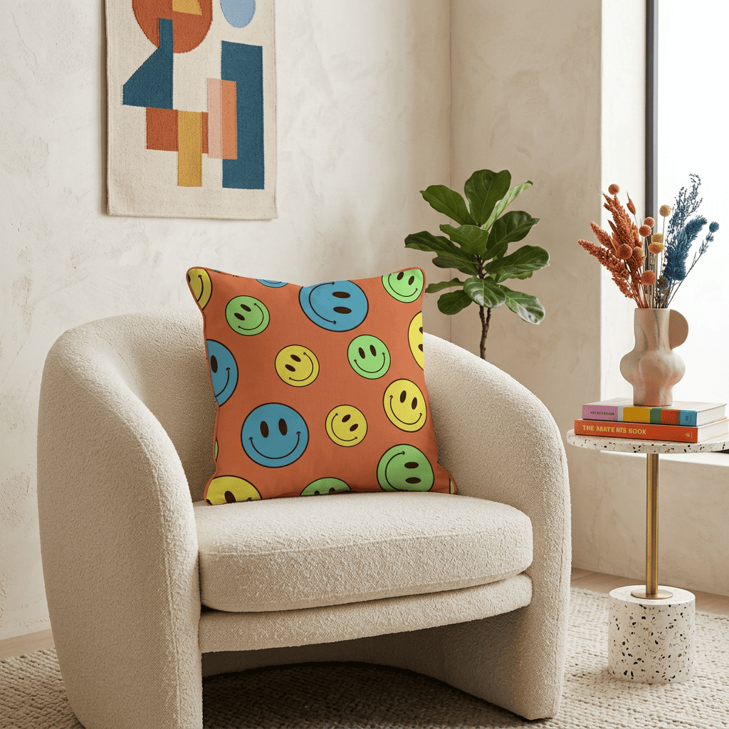 Smiley Pop Cushion Cover
