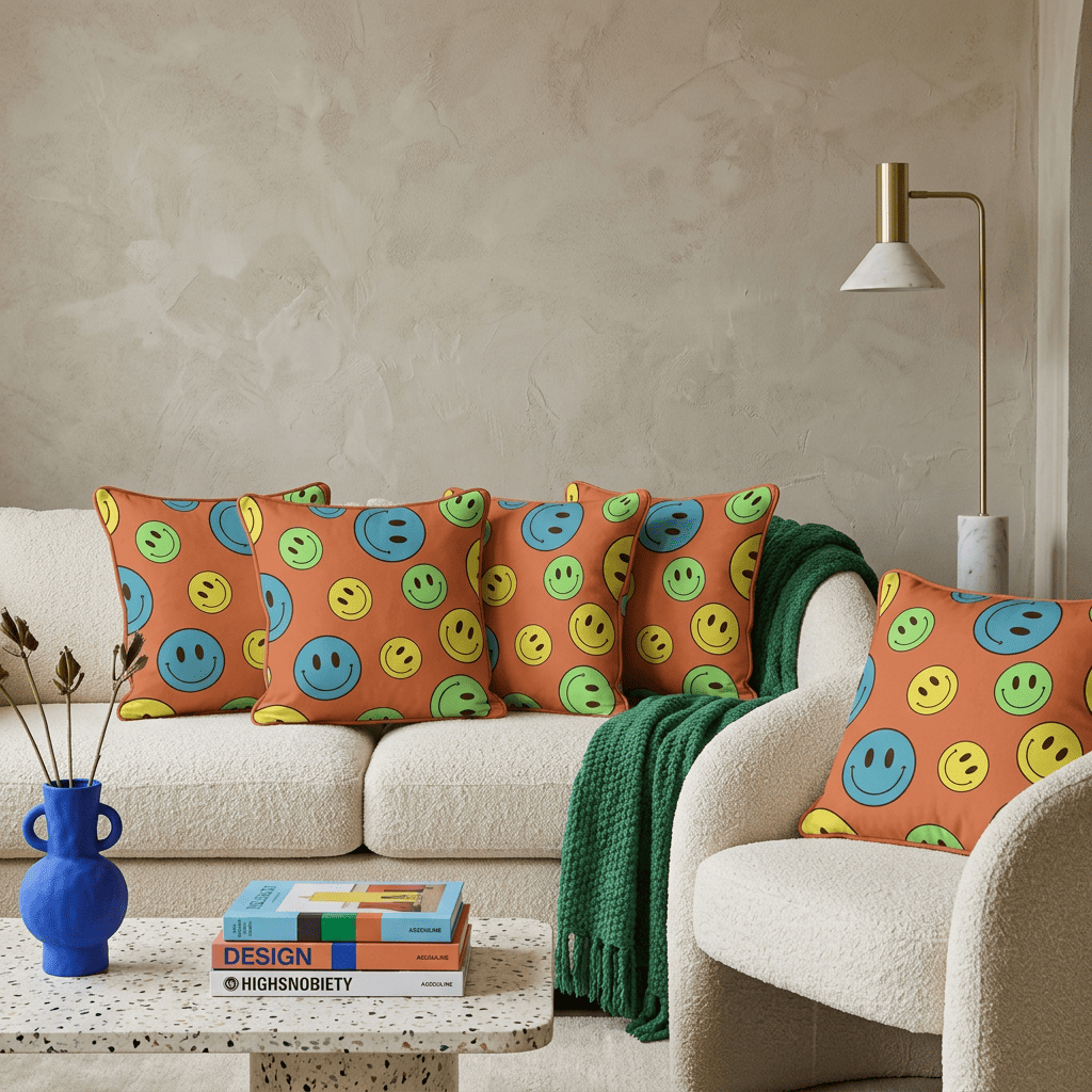 Smiley Pop Cushion Cover