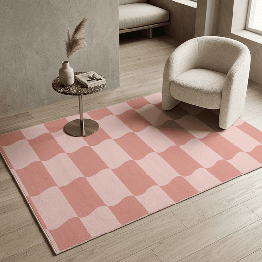 Blush Wave Stripe Rug