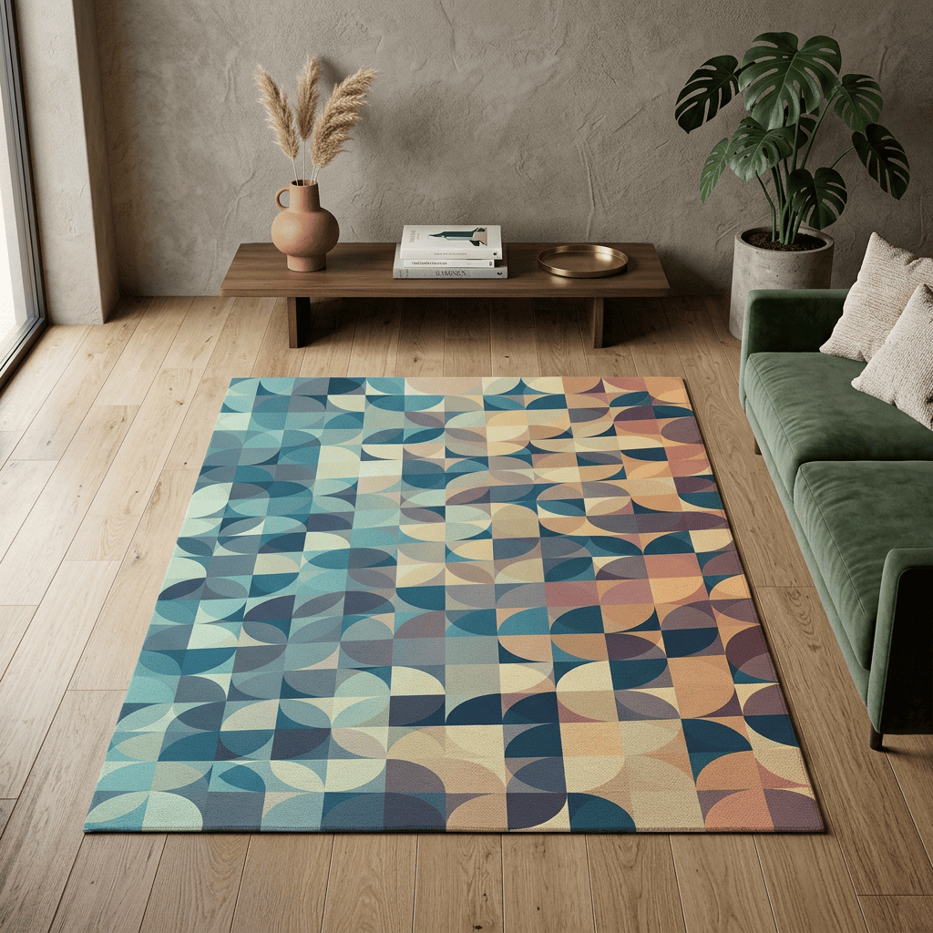Prism Mosaic Geometric Rug