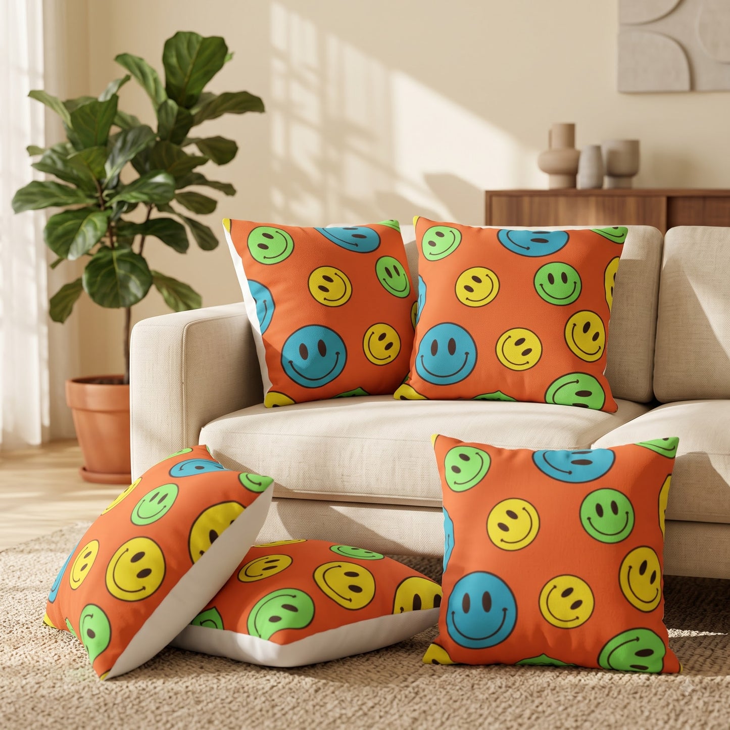 Smiley Pop Cushion Cover